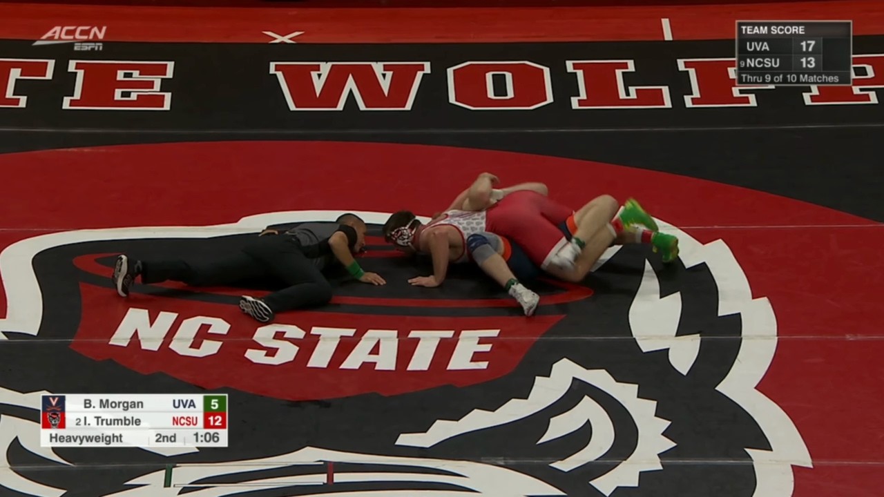 HWT Isaac Trumble (NC State) vs Brennan Morgan (Virginia)