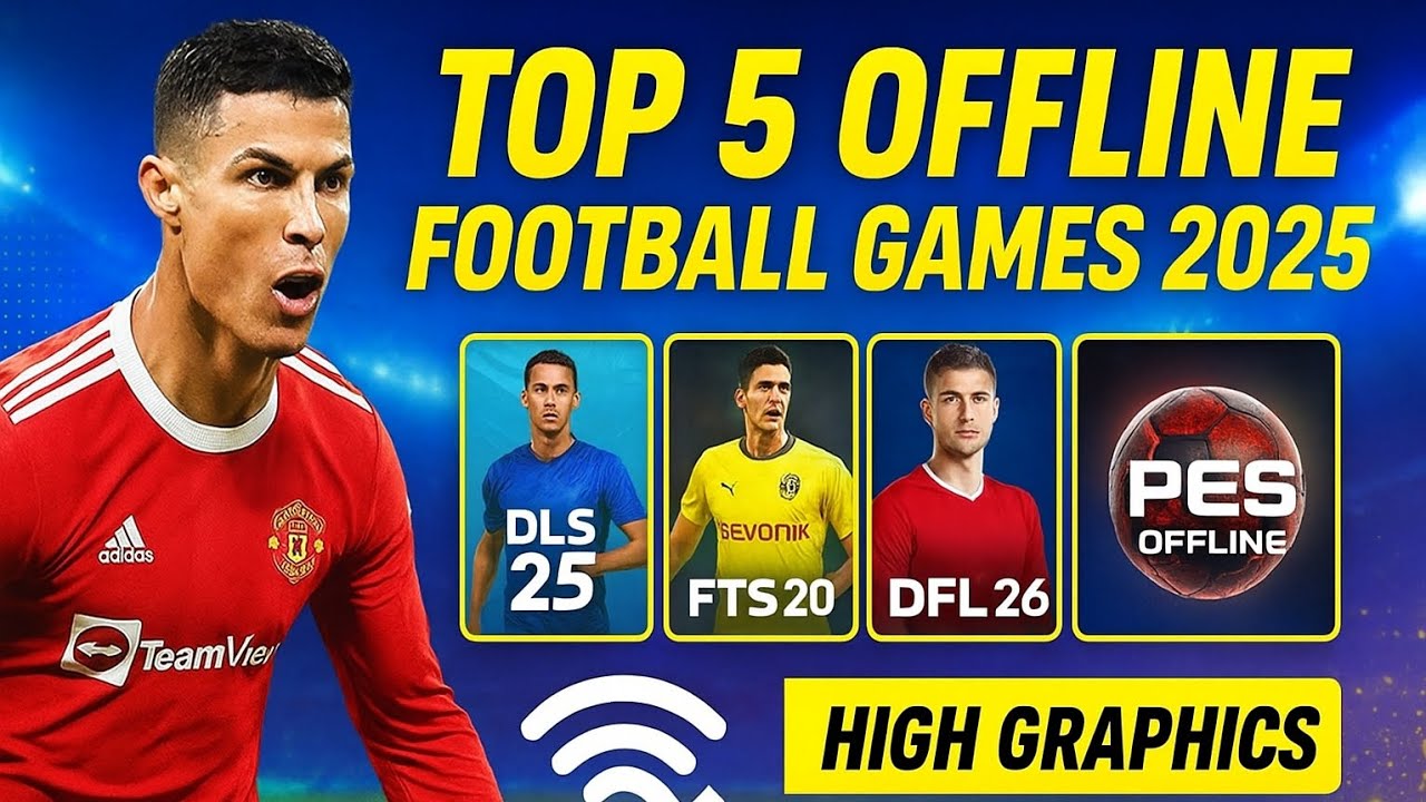 Top 5 Football Games for Android 2025 (High Graphics)