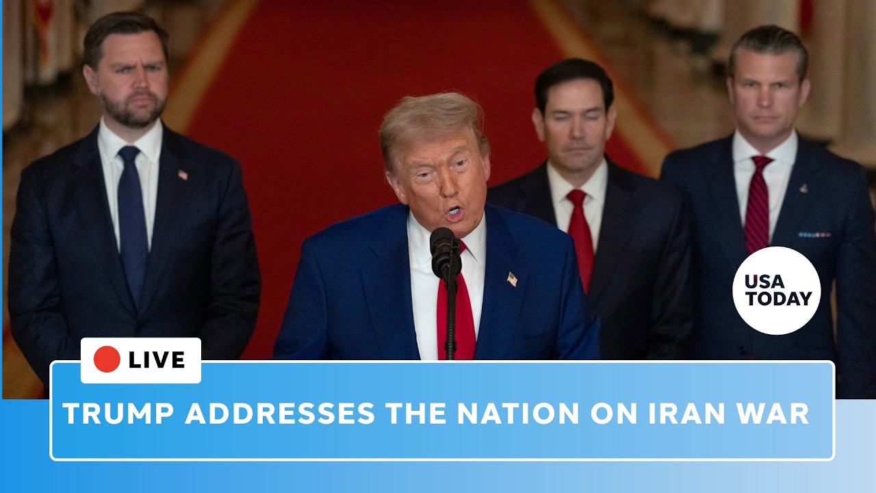 В прямом эфире: Президент Трамп обращается к нации с обновленной информацией о войне с Ираном.