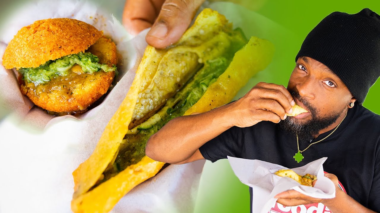 Saheena, Baiganee and Kachori on the Debe Doubles Strip in T&T | Foodie Finds