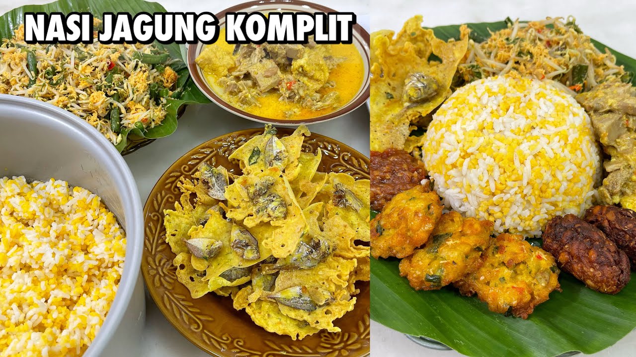 RESEP NASI JAGUNG KOMPLIT KHAS JAWA TIMUR