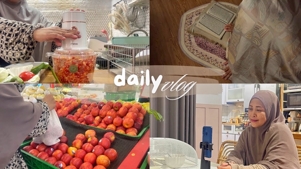 #dailyvlog RUTINITAS IRT DARI JAM 4 PAGI/CERITA TETAP BERPENGHASILAN DI RUMAH/ BELANJA BUAH MINGGUAN