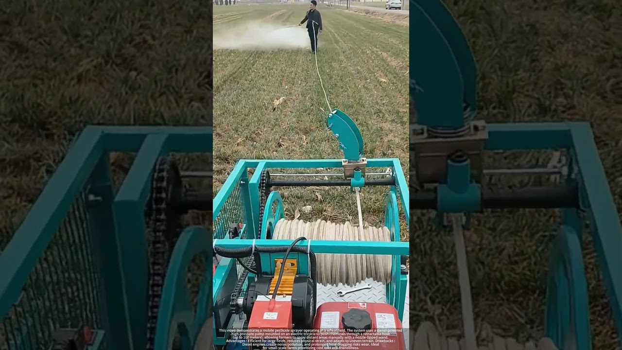 Farm Hack : Auto-Rewind Spray System Mounted on Electric Trike