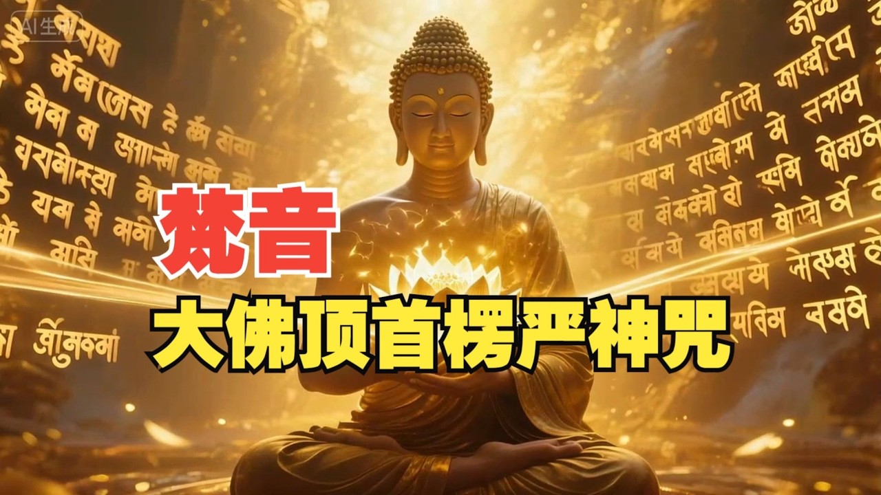 《楞严咒》（四）21分钟唱诵完全版 #楞严咒  #佛法 #楞严经  #念佛经