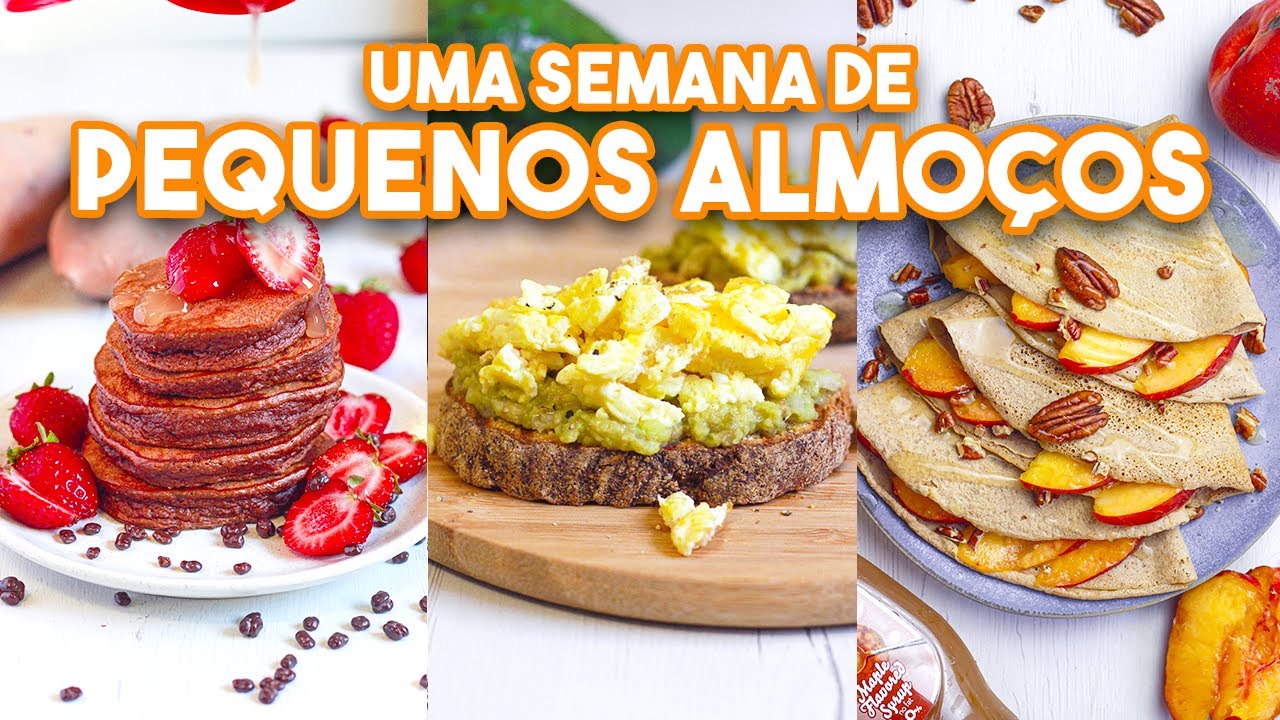 UMA SEMANA DE PEQUENOS ALMOÇOS SAUDÁVEIS E VARIADOS - com receitas!