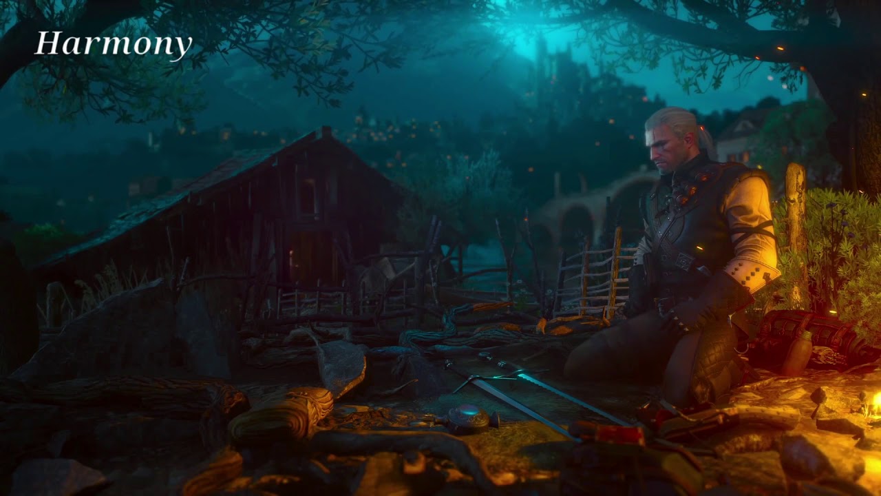 Relaxing music for sleep, meditation and study I The Witcher 3 I Ambient, Voice