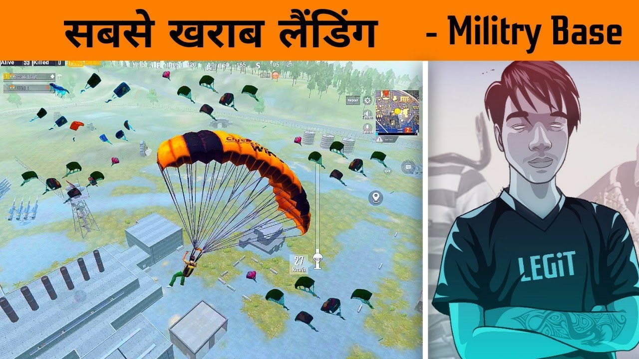 🔥 My Teammate Gone Offline while Landing in Militry base - Pubg mobile - gamexpro