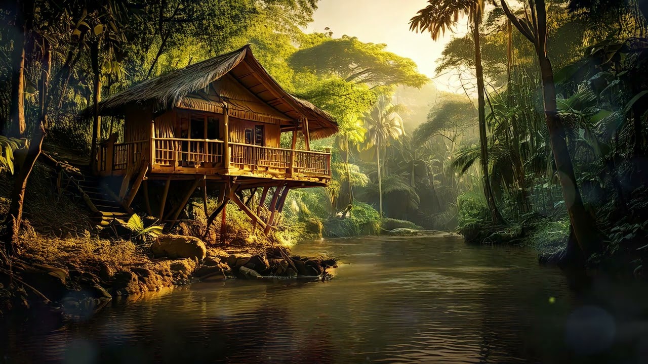 Sounds of a Jungle River | 7 hours of Peace