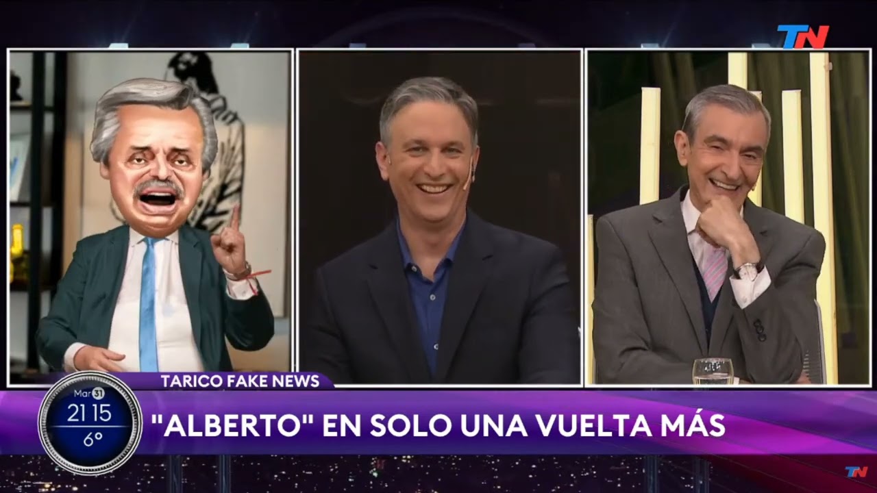 Tarico imita a Alberto Fernández - Solo una vuelta mas