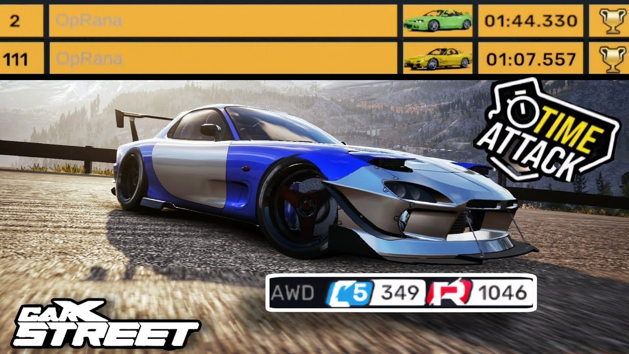 CarX Street - Class 1 & C5 Time Attack with Mazda RX7 & Paul's Eclipse + Tuning in (4K)Graphics