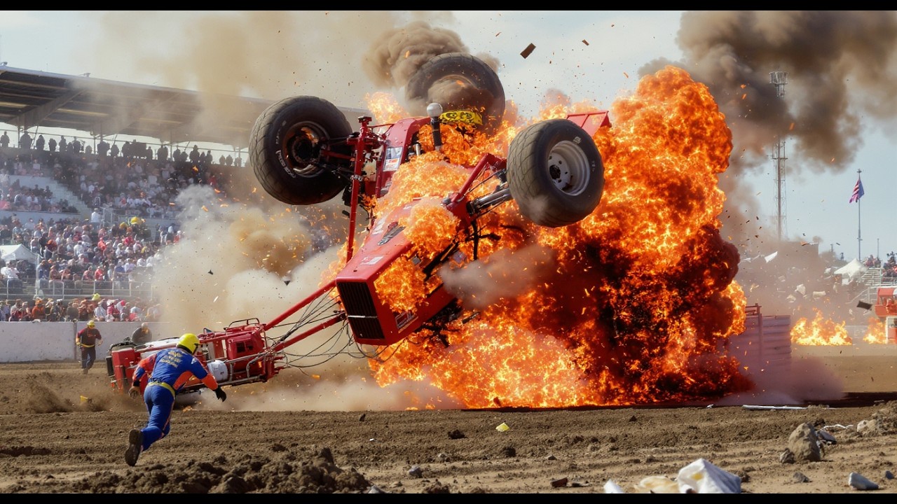 Insane Tractor Pulling Fails &ndash; Engines Explode & Parts Fly! #45