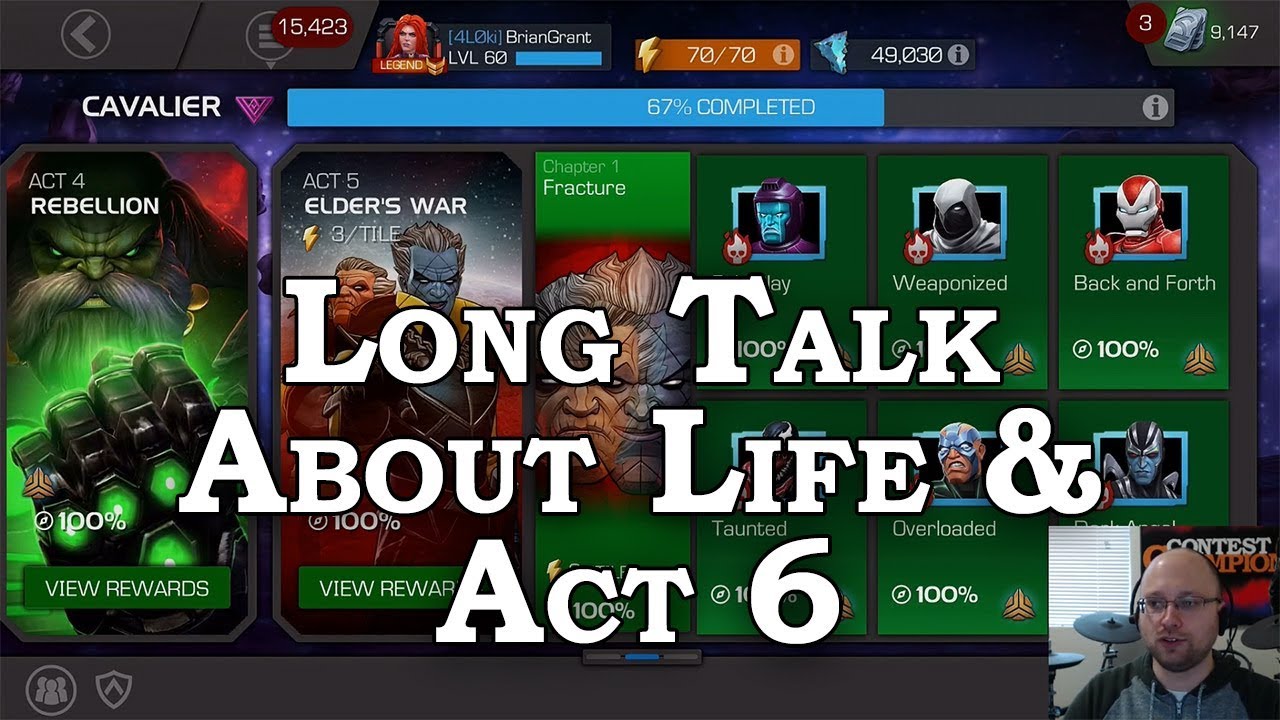 Long Talk about Life, Imaginary Websites, and Act 6 | Marvel Contest of Champions
