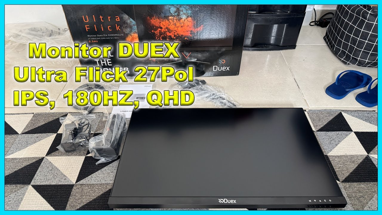 Monitor custo beneficio 27 Pol, resolução Quad HD (2k), 180HZ, painel IPS!!! DUEX Pro Ultra Flick.