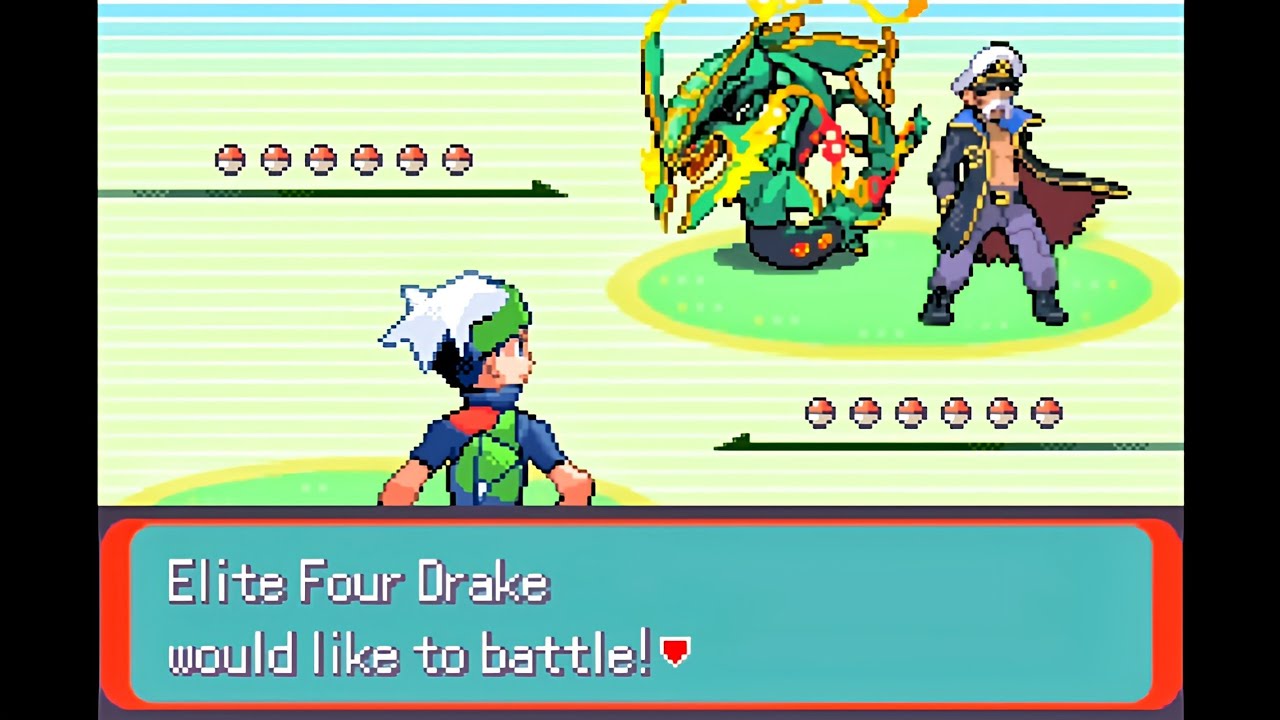 Pokemon Emerald Imperium - Elite Four Drake @ Sky Pillar (Mega Rayquaza, Doubles)