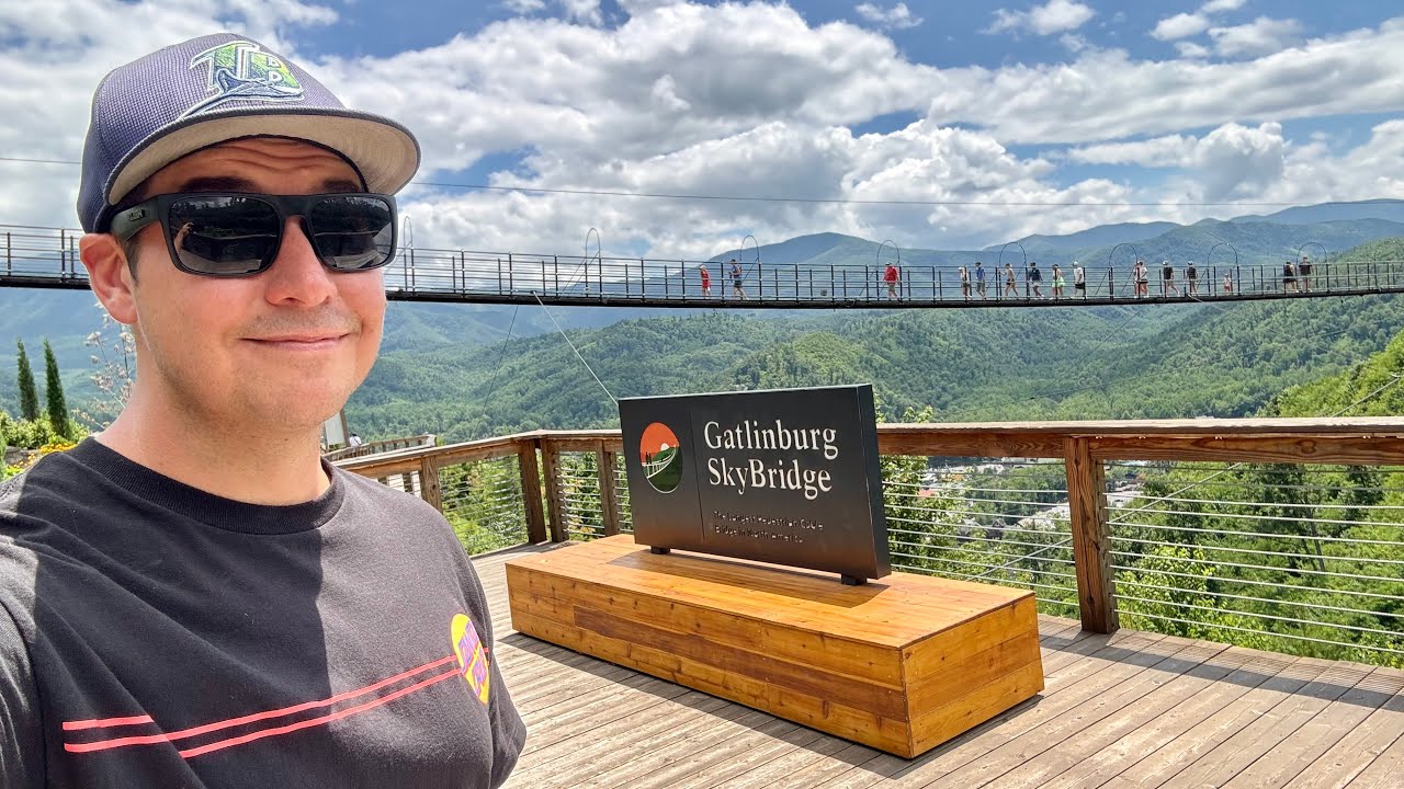 Gatlinburg Tennessee Roadside Attractions - SkyBridge & SkyPark Is A MUST DO - Best View & Adventure