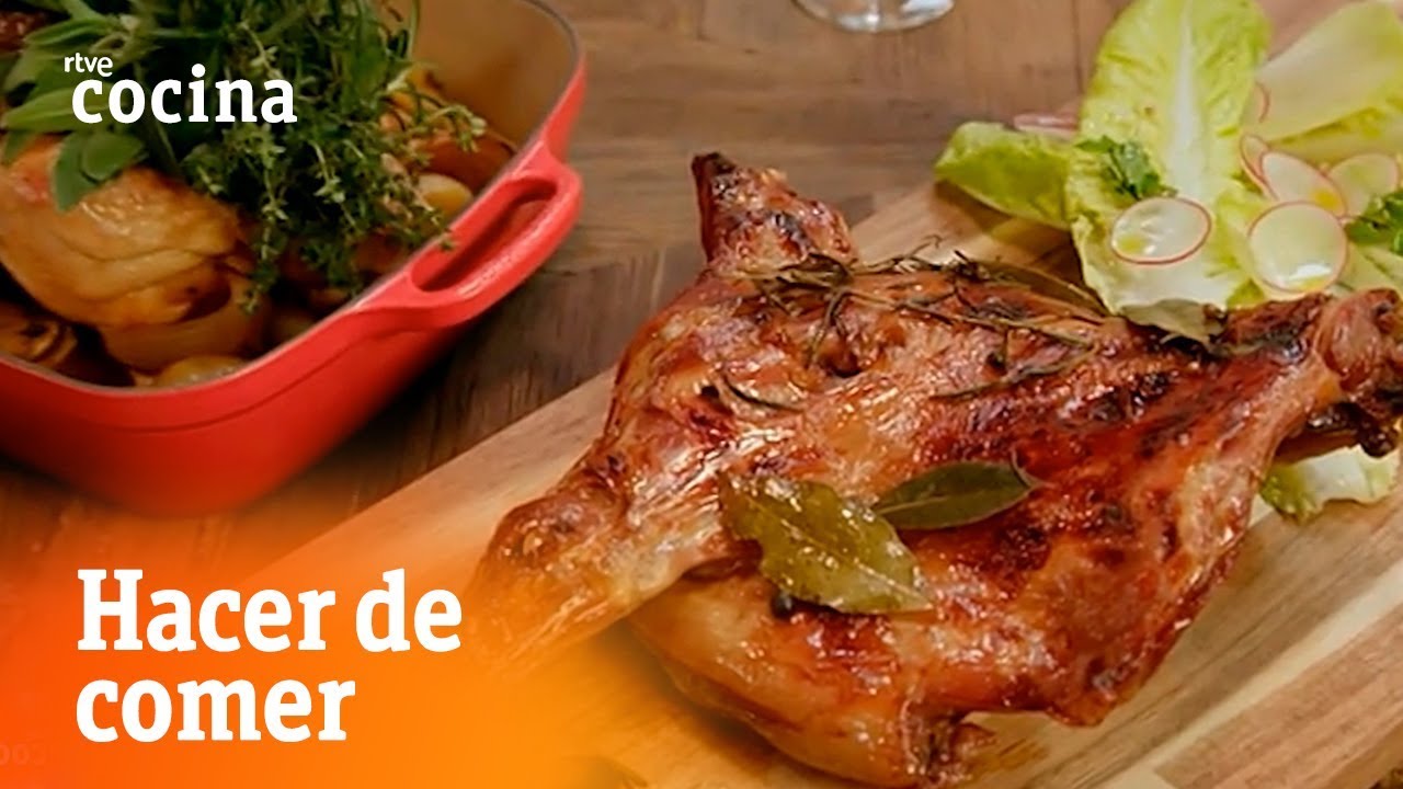 Cómo hacer Cordero asado a la miel de romero - Hacer de comer | RTVE Cocina