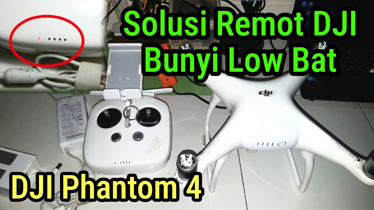 Fix remot drone dji phantom 4 bunyi lowbat tidak bisa dicas | Remote control DJI Fix Not charging