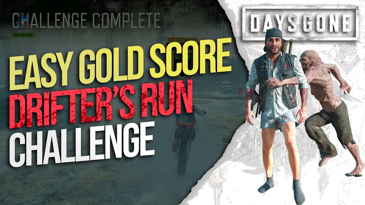 Easy Gold Score in Drifter's Run Bike Challenge - Days Gone