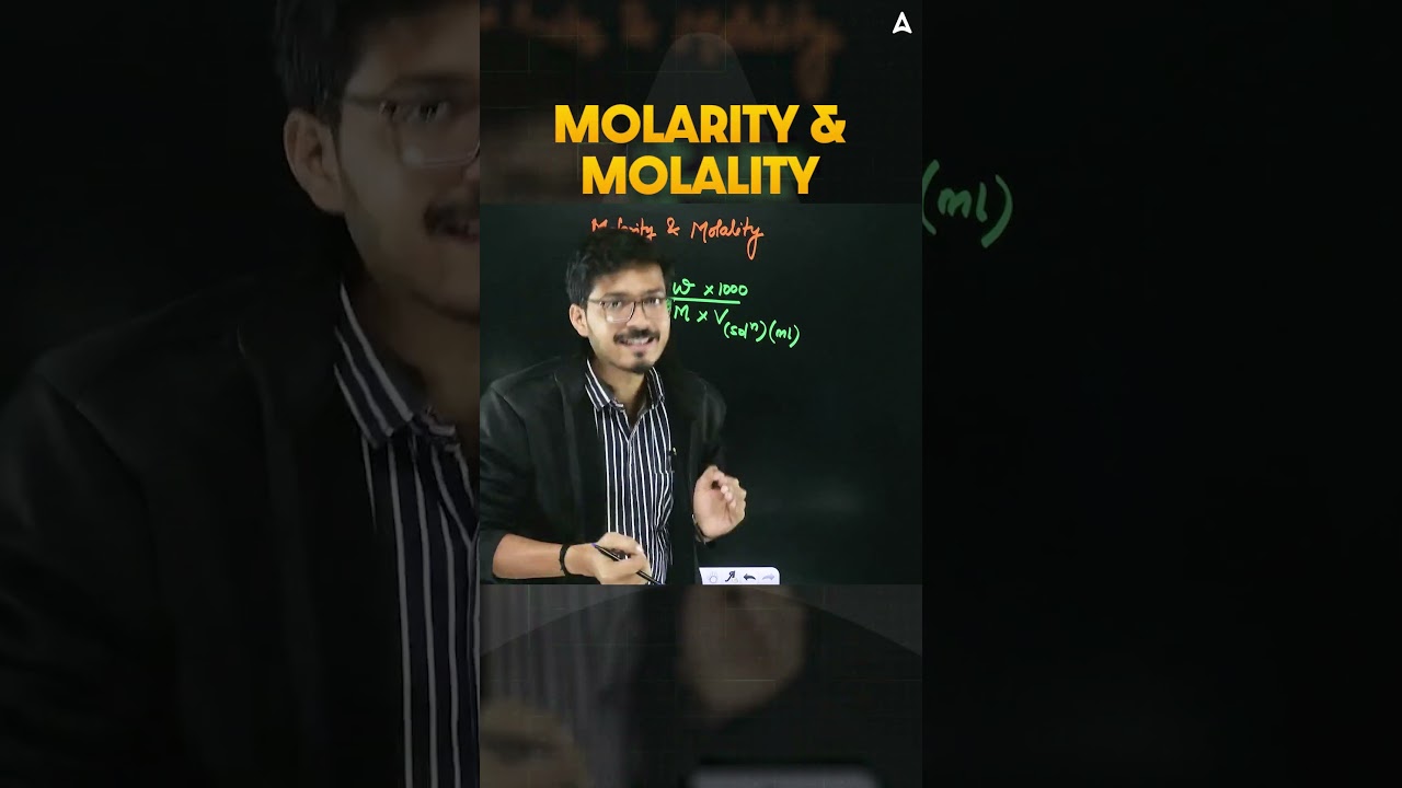 Molarity vs Molality 🤯 | Most Confusing Topic Explained in 1 Minute! | NEET + Class 12 Chemistry