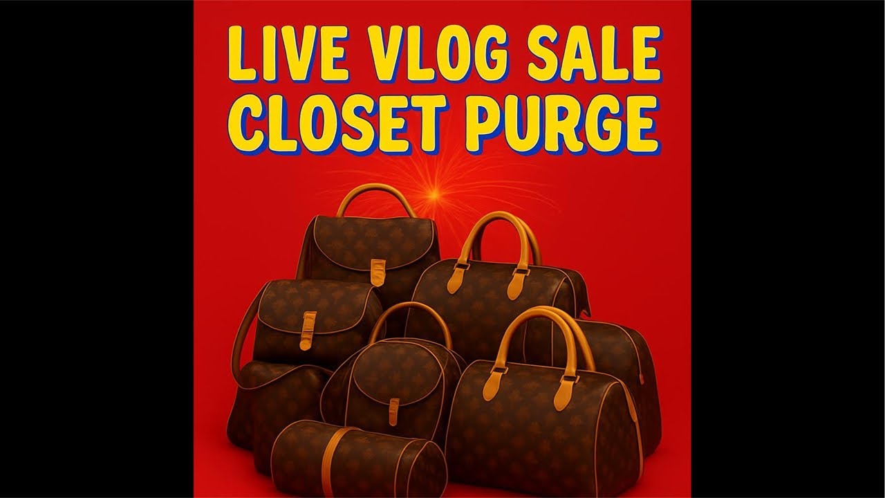CLOSET PURGE! LIVE VLOG SALE!