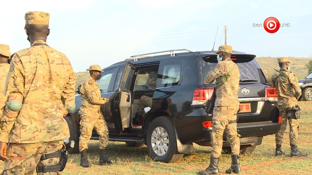 Gen Museveni at UPDF Marine Training School to pass-out External Security Organisation (ESO) staff