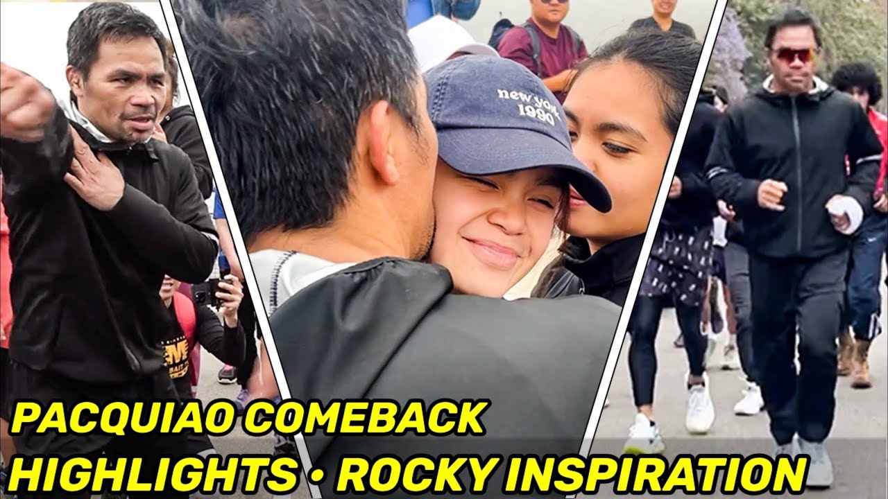 HIGHLIGHTS | Manny Pacquiao COMEBACK DAY 25 • ROCKY TRAINING & FAMILY REUNION: “GONNA FLY NOW”