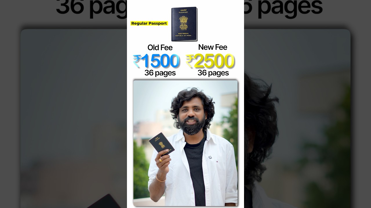 Passport Price HIKE 😱 Old vs New Fees 2026