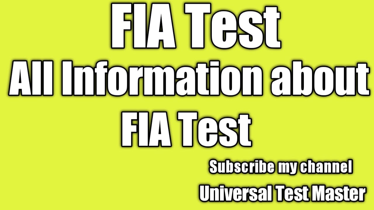 FIA Test Date : Test online or manual : Total rejected Candidates : Total Candidates