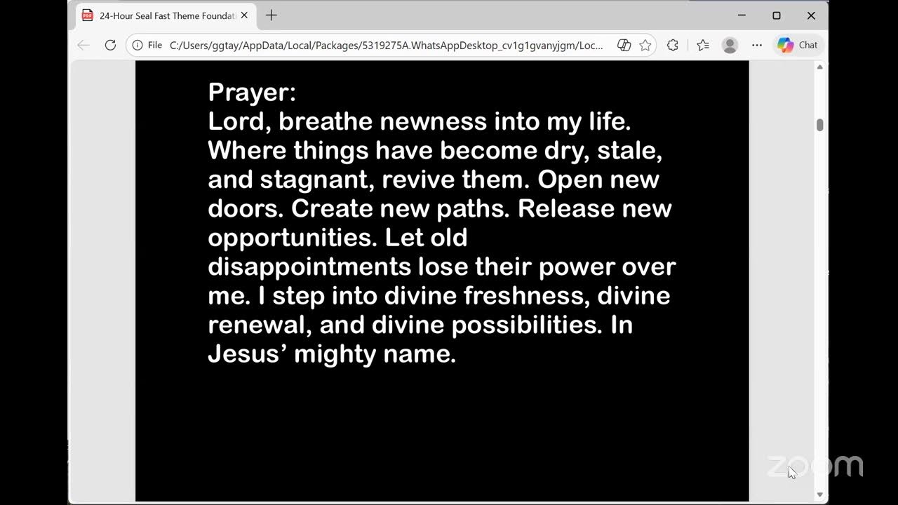 3RD HOUR OF OUR 24 HOUR SEAL FAST!