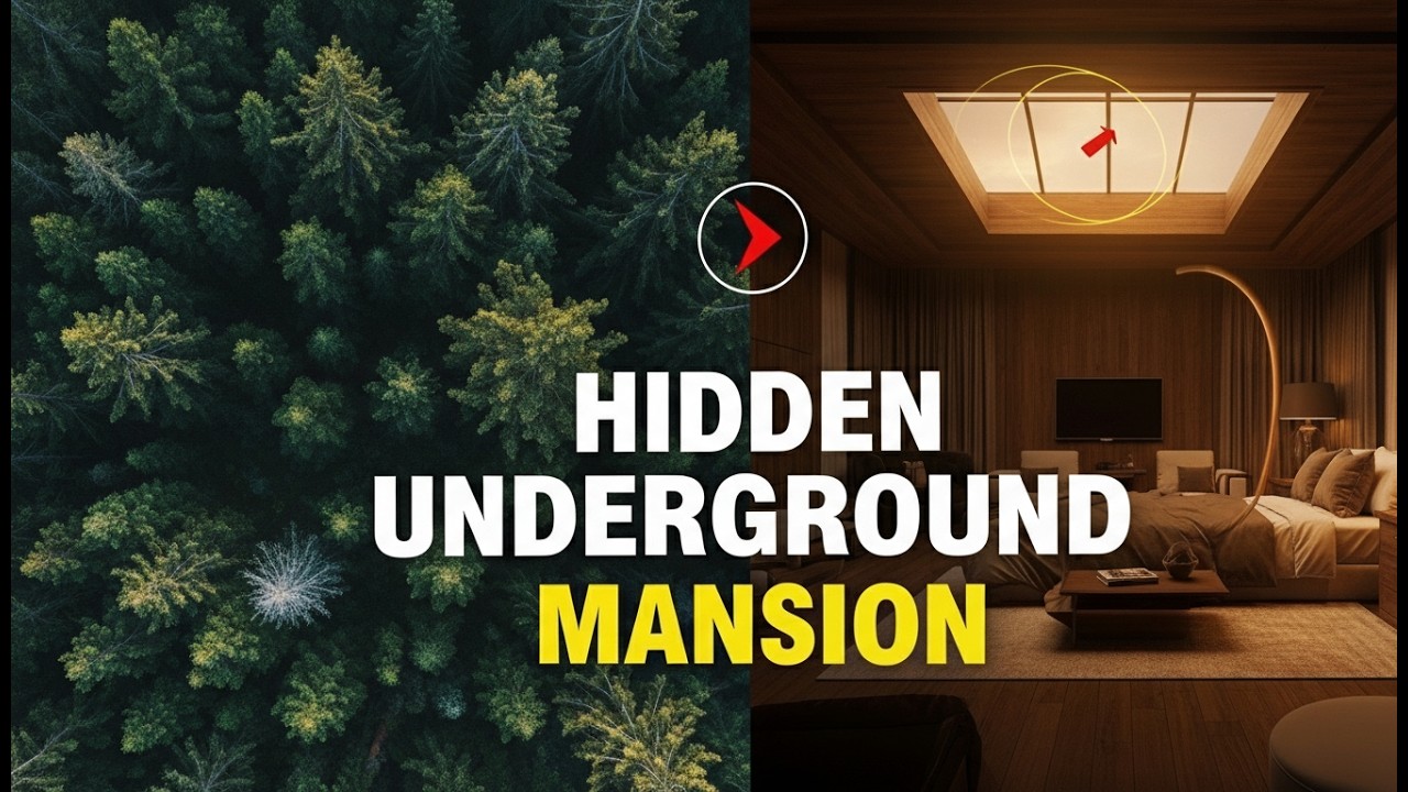 Secret Underground House Build – Full Process in 8K (Satisfying ASMR Construction) #undergroundhouse