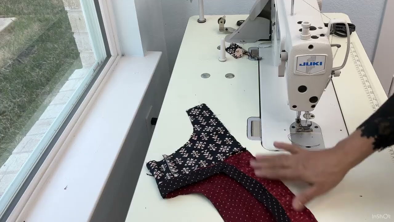 #DIY #Stitchingideasl Long Gown with Patch #Patchwork #Easy Cutting and Stitching #noorfashion