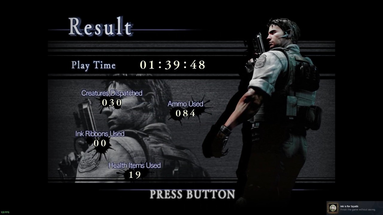 Resident Evil (2002) - Chris (Real Survival, Best Ending) - No Saves (01:39' 48) [Original Controls]
