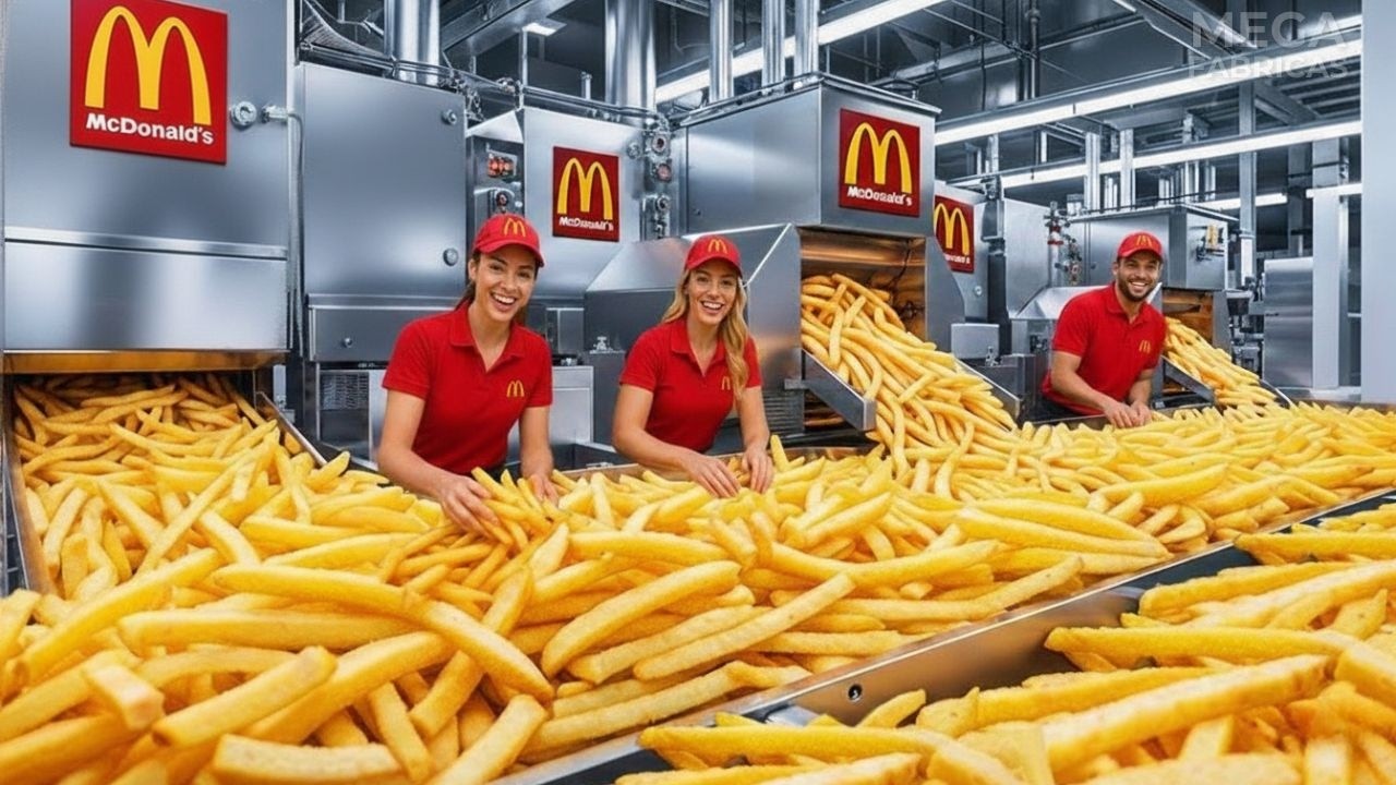 MEGA FÁBRICA de PAPAS FRITAS 🍟  Así se Procesan Millones de Papas con Tecnología Industrial