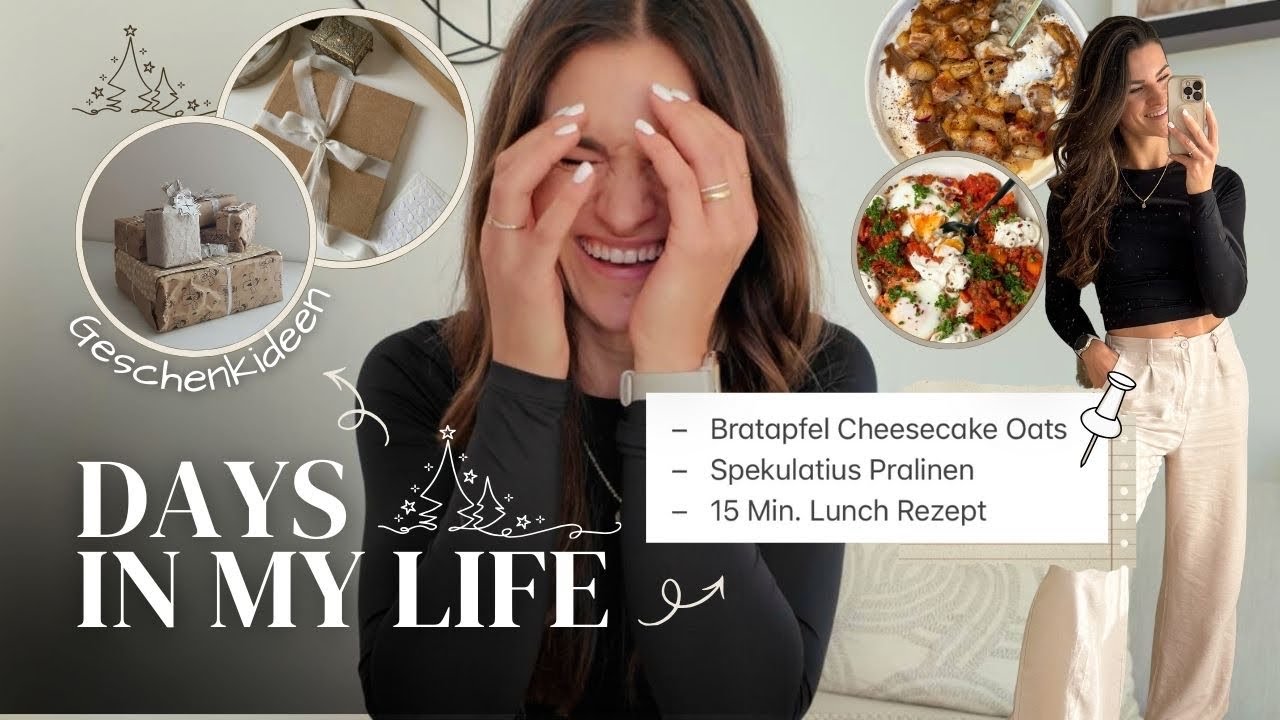 Dezember-Vlog: Apple Cheesecake Oats, Shakshuka Rezept & Geschenkideen für Weihnachten