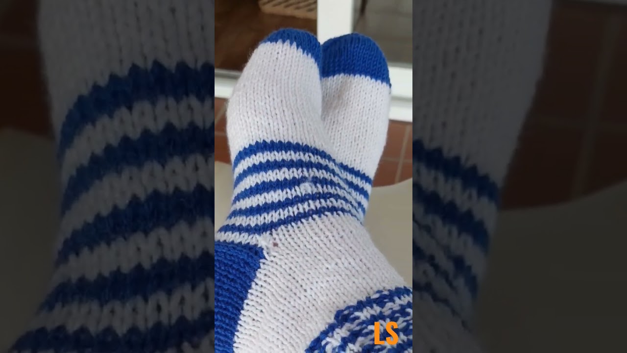 Calcetines hechos a mano. 