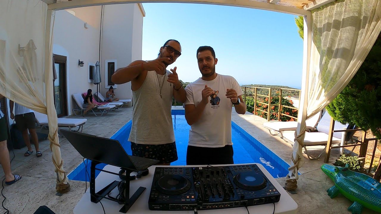 Chilling poolside afro house mix in Chania region Crete