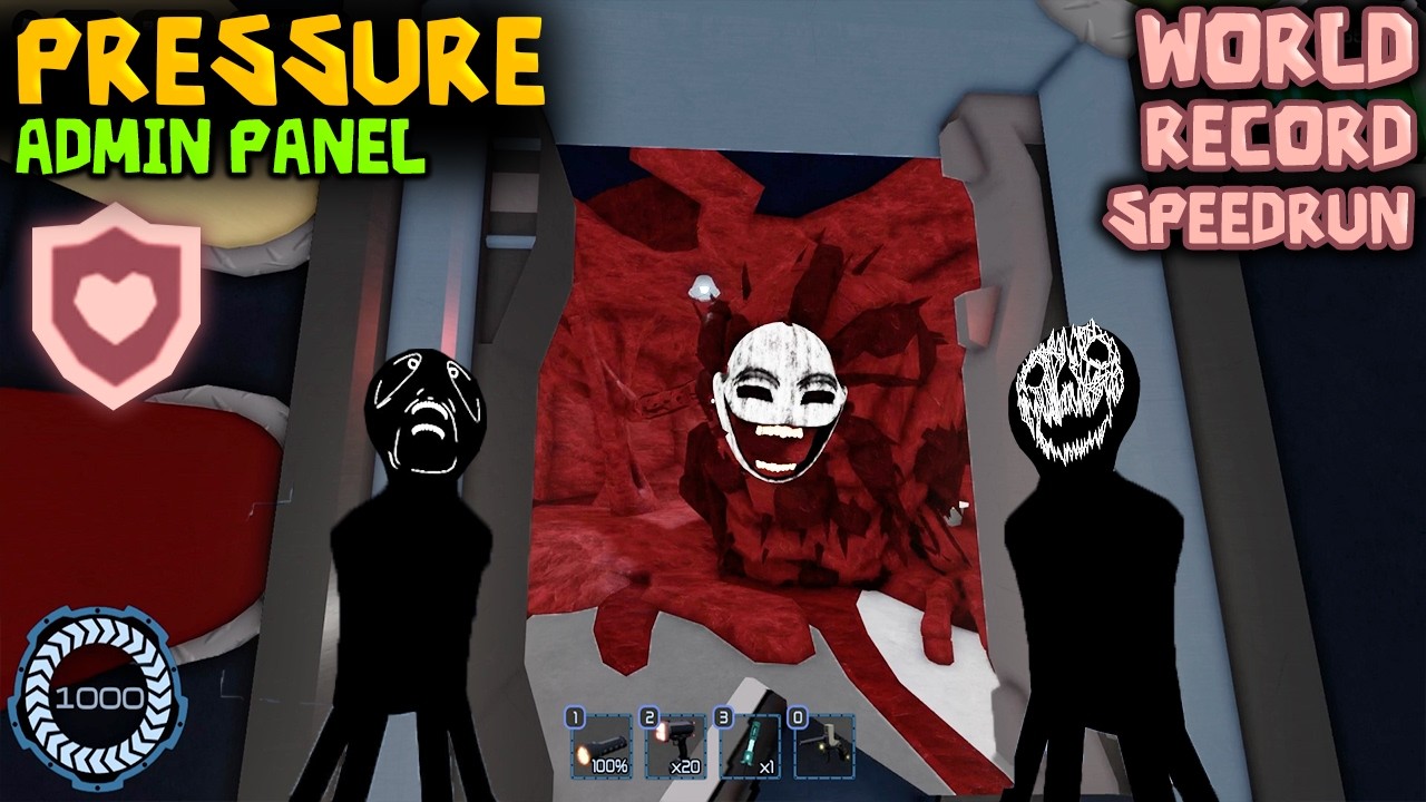 PRESSURE : God Mode World Record Speedrun (Admin Panel) [ROBLOX]