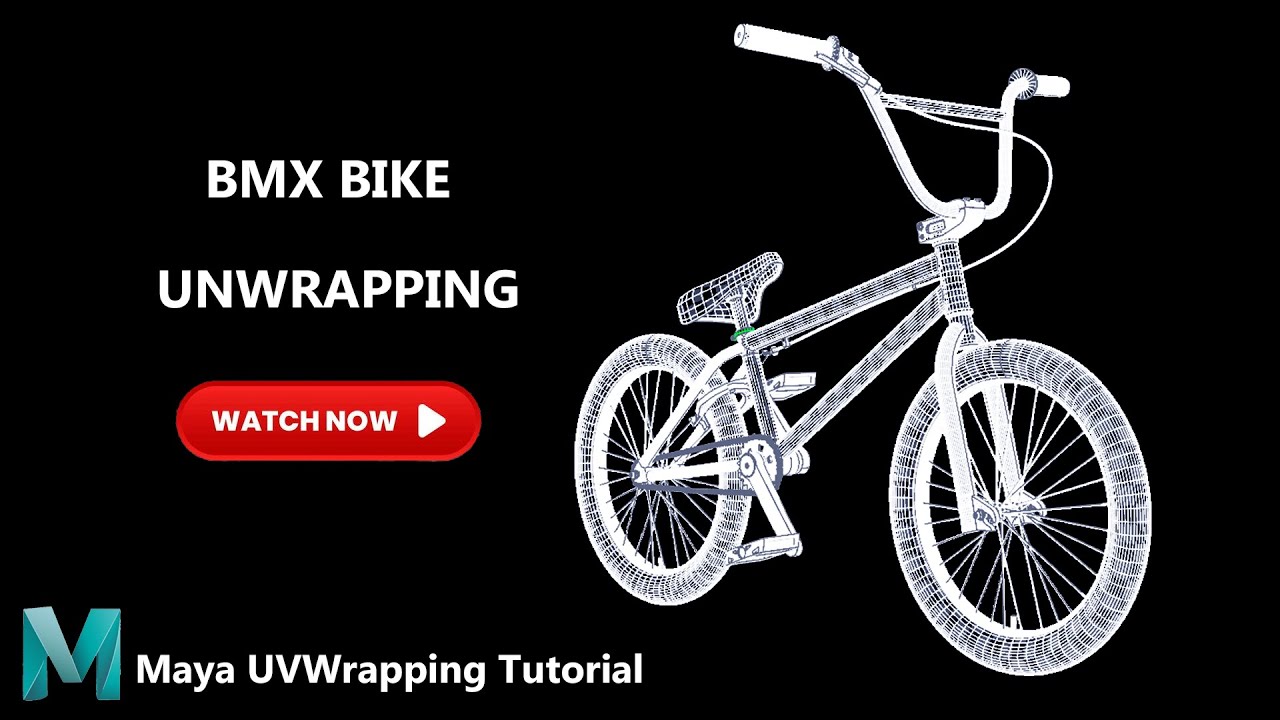 BMX Bike UV Mapping Tutorial Autodesk Maya