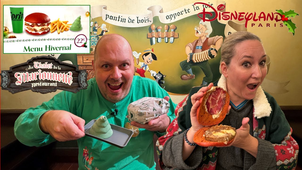 DECOUVERTE DU MENU DE NOEL AU RESTAURANT CHALET DE LA MARIONNETTE A DISNEYLAND PARIS