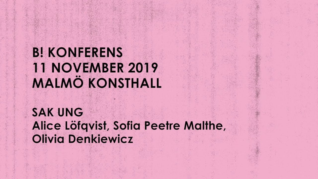 Bästa Biennalens konferens 2019: SAK UNG