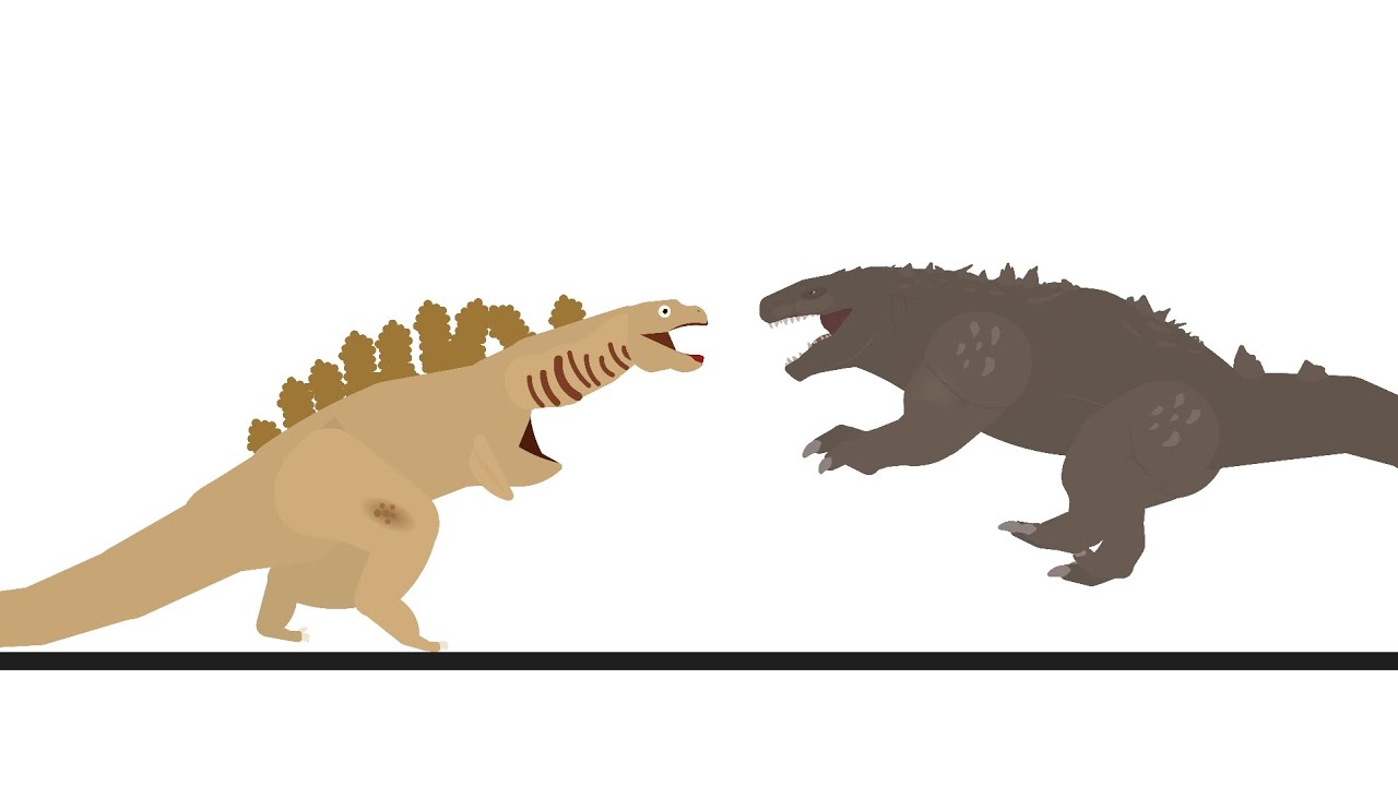 Shin Godzilla Form 2 (Kamata-Kun) VS Titanus Doug ||| Sticknodes Animation