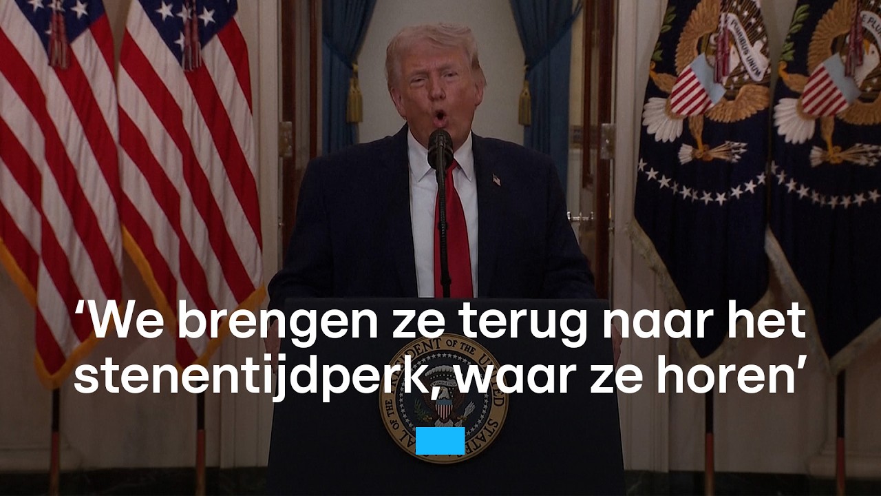 Tv-speech Trump: 'We gaan Iran komende twee &agrave; drie weken extreem hard raken' | RTL Nieuws