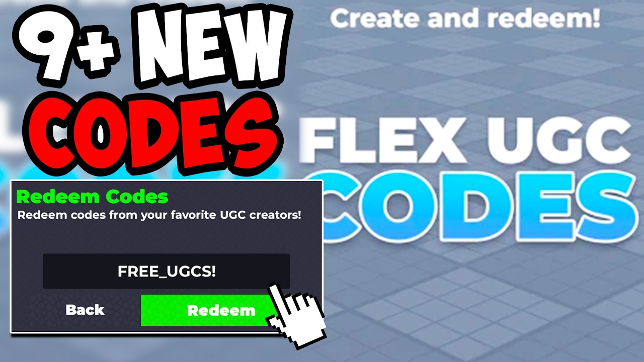 *НОВЫЕ КОДЫ* ​​ВСЕ РАБОЧИЕ КОДЫ ДЛЯ FLEX UGC В 2026 ГОДУ! КОДЫ ROBLOX FLEX UGC