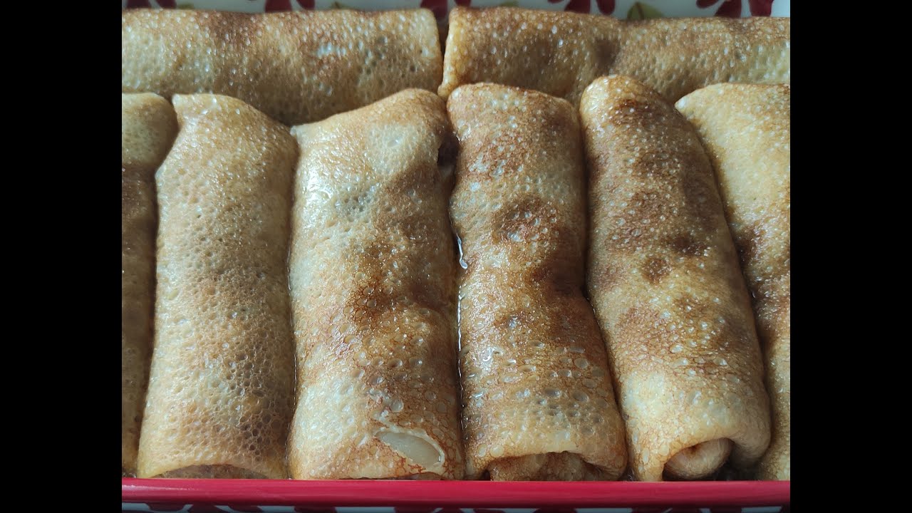 Блины с халвой. Очень простой и вкусный рецепт