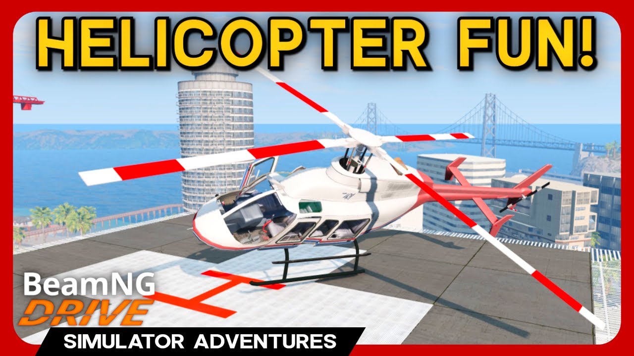 Is BeamNG A Good HELICOPTER SIMULATOR? - Bell 407 Mod
