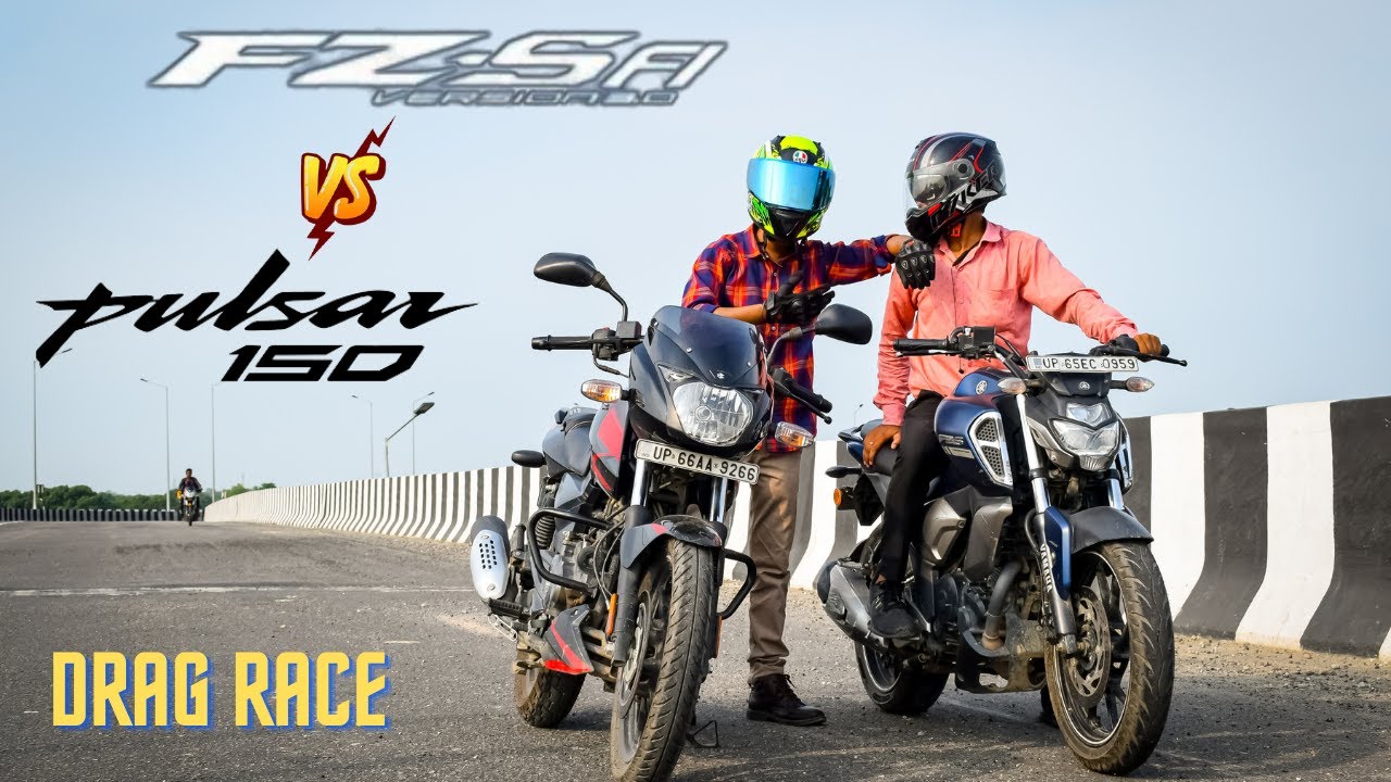 Yamaha FZS V3 BS6 Vs Pulsar 150 | Drag Race | Shocking Results | UP65 Racers