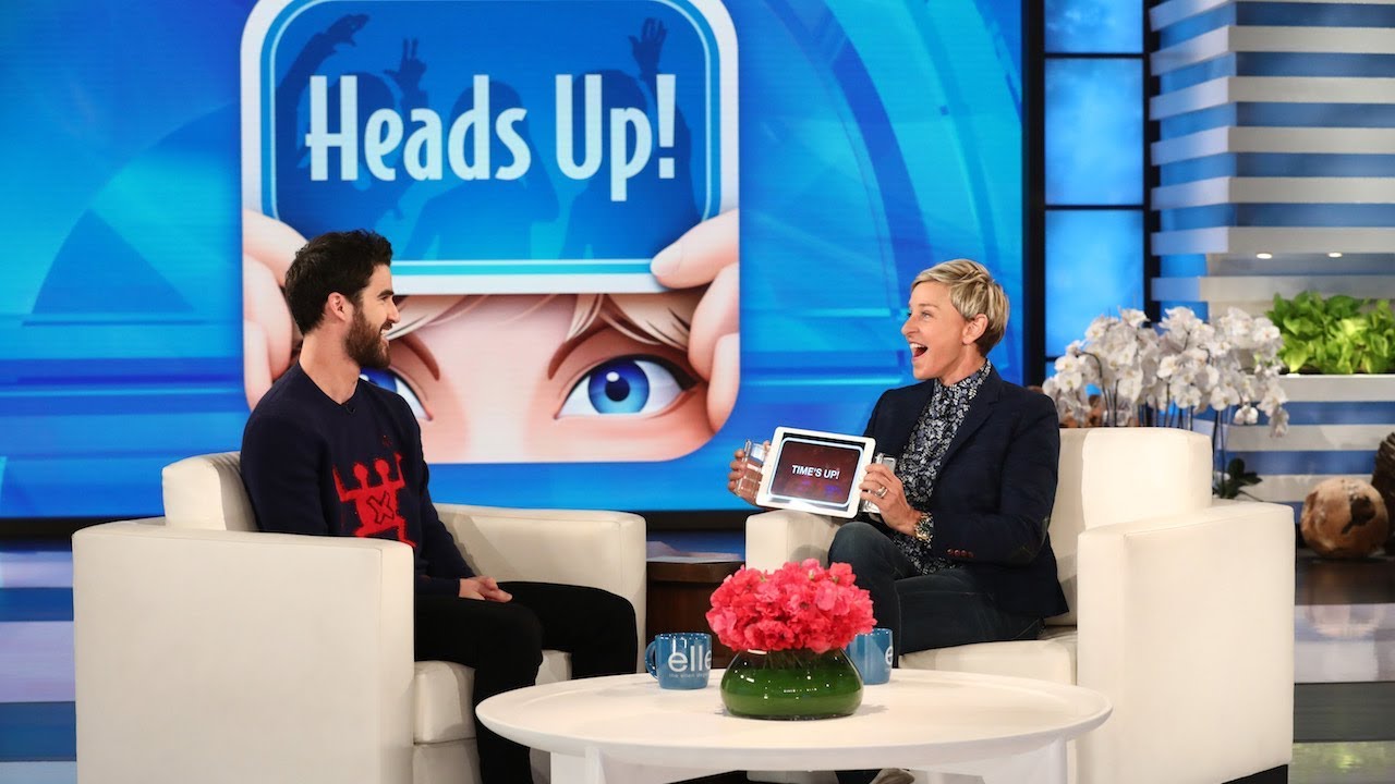 Darren Criss Plays 'Heads Up!'
