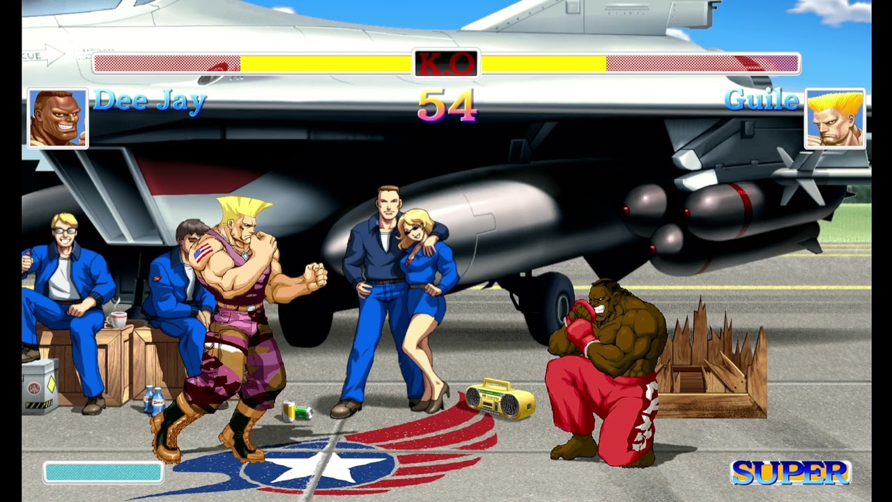 Ultra Street Fighter II(Switch)-Dee Jay vs Guile IV