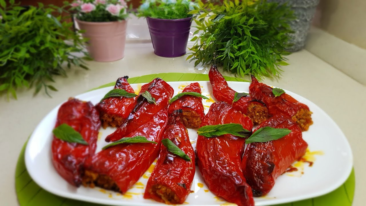 FIRINDA KAPYA BİBER DOLMASI ♨️ (GÖNÜLLÜ MUTFAK)
