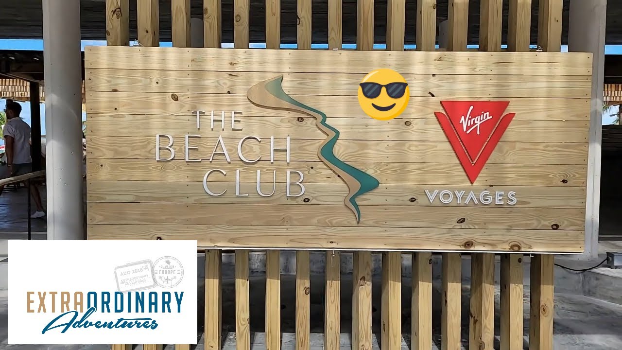 Virgin Voyages Beach Club at Bimini Tour